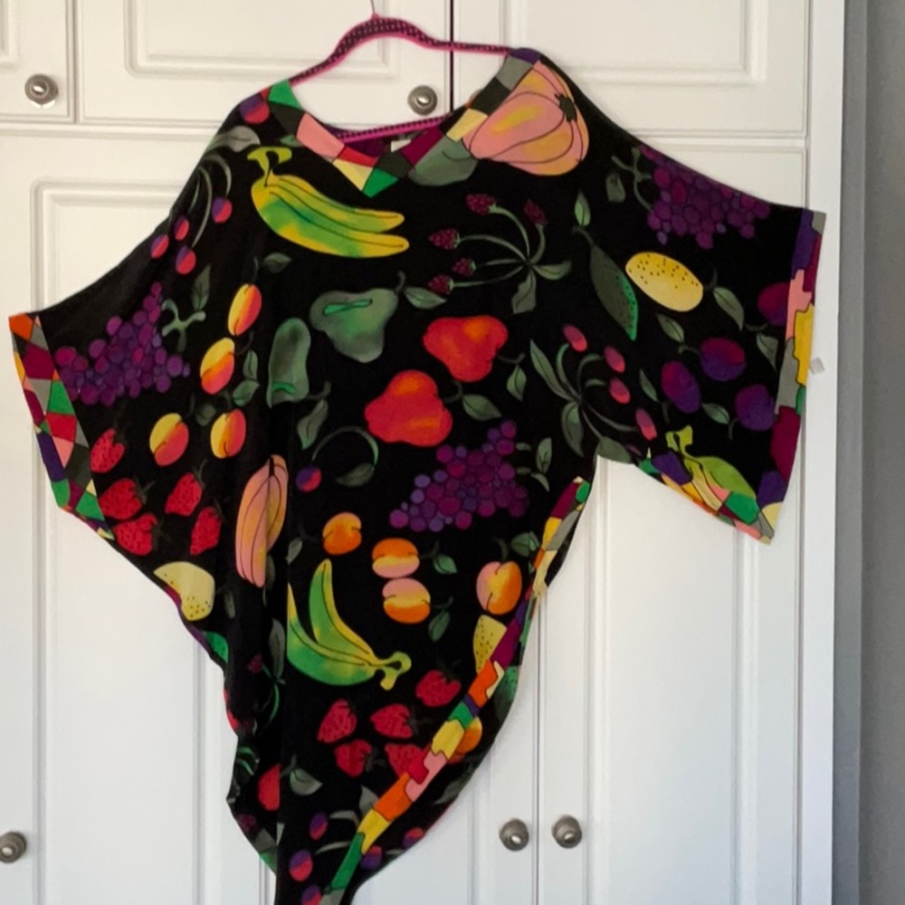 SILK SCAPES DRESS OR BEACH COVER UP